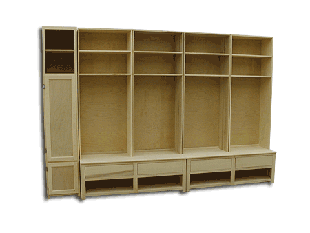 Solid Wood Maple Wall Unit