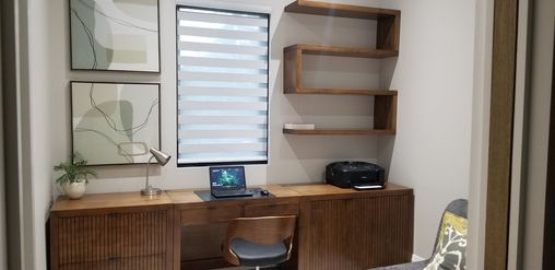 Custom Solid Wood Maple Office Suite