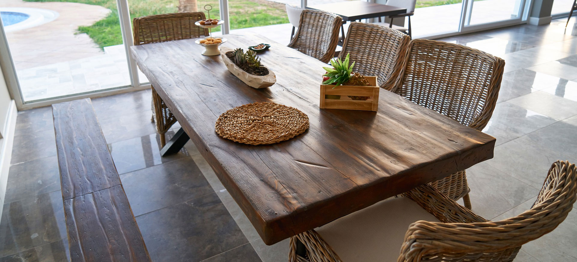 Solid Maple Rustic Table