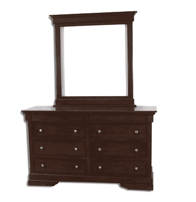 Solid Wood Maple Mirror For Long Dresser