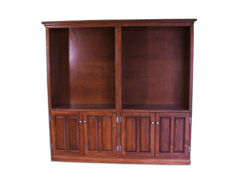 Solid Wood Pine two piece Bookshelf unit