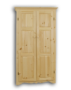 Solid Wood Pine Wardrobe