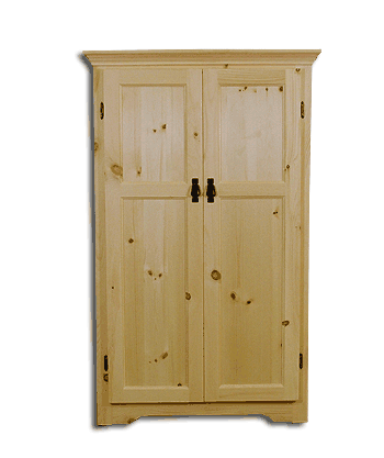 Solid Wood Pine Shaker Wardrobe