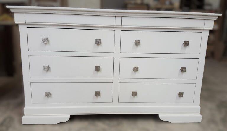 Solid Maple 6 Drawer Long Dresser