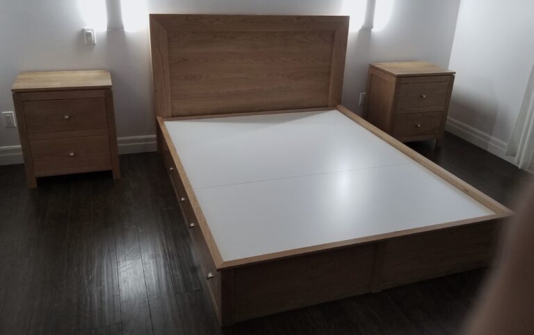 Solid Cherry Queen Platform Bed