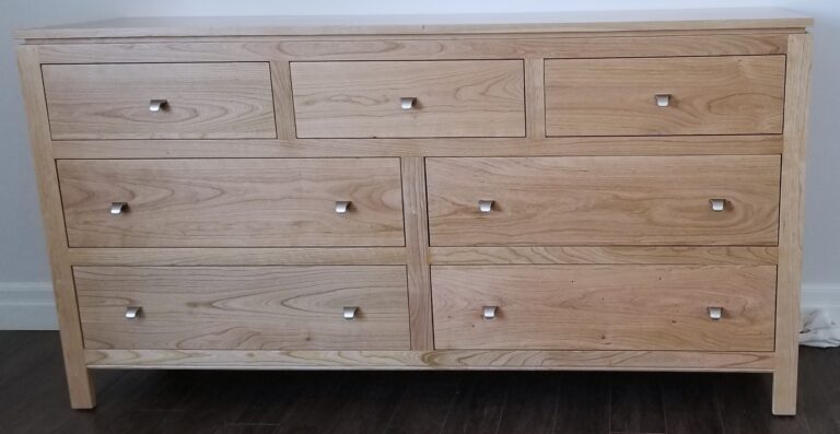 Solid Cherry 7 Drawer Dresser