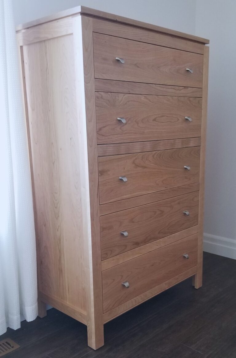 Solid Cherry 5 Drawer Chest